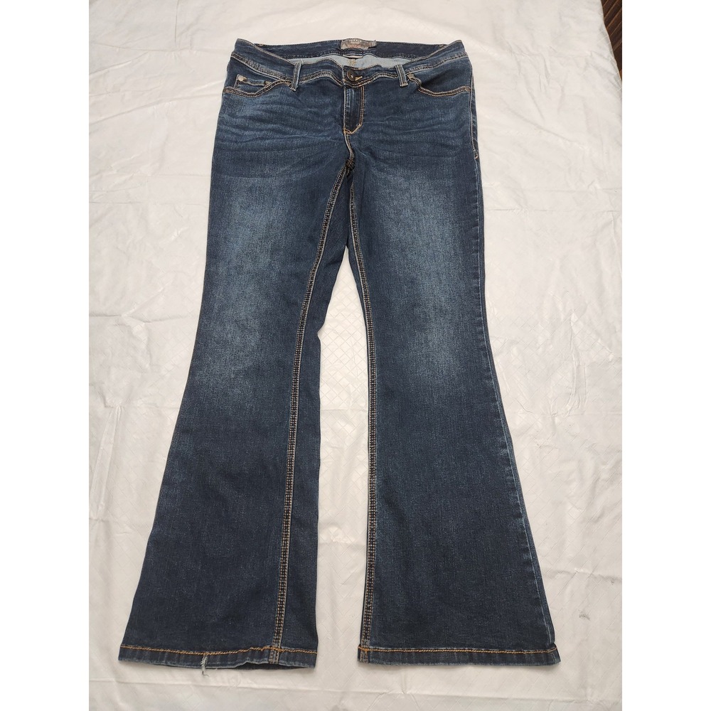 Torrid Jeans Womens 14S Blue Luxe Slim Boot Super Stretch Bootcut Medium Wash